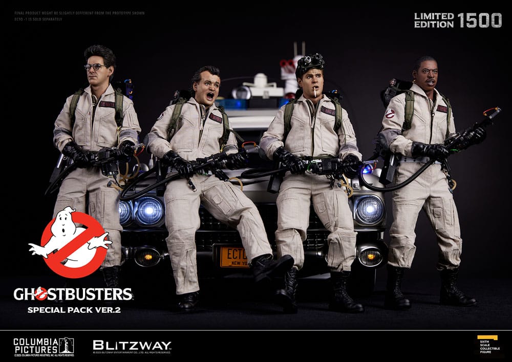 GHOSTBUSTERS – PACK 4 FIGURAS 1/6 (BLITZWAY – LOS CAZAFANTASMAS VER. 2)