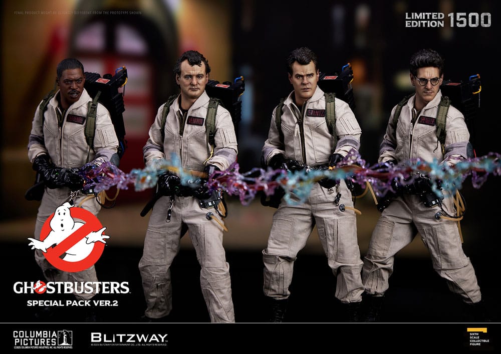GHOSTBUSTERS – PACK 4 FIGURAS 1/6 (BLITZWAY – LOS CAZAFANTASMAS VER. 2)