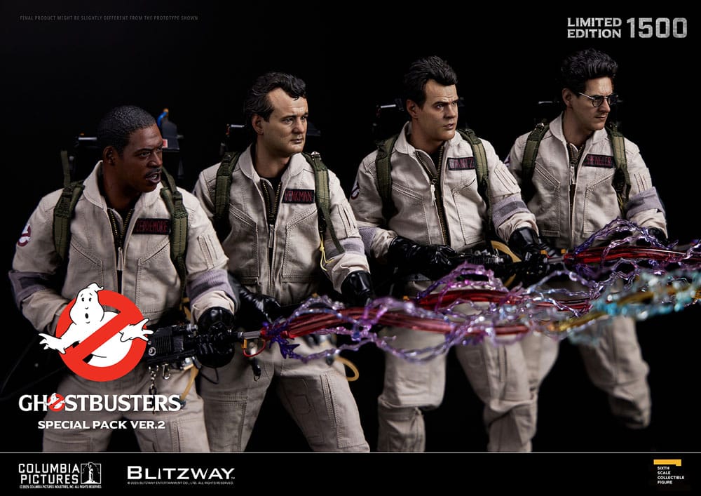 GHOSTBUSTERS – PACK 4 FIGURAS 1/6 (BLITZWAY – LOS CAZAFANTASMAS VER. 2)