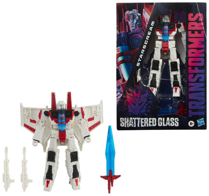 STARSCREAM TRANSFORMERS SHATTERED GLASS VOYAGER CLASS FIGURA 18 CM HASBRO