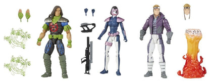 DOMINO, RICTOR & CANNONBALL MARVEL LEGENDS X-FORCE PACK 3 FIGURAS 15 CM HASBRO