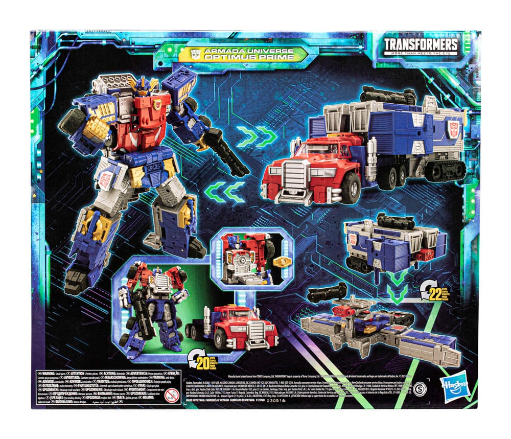 OPTIMUS PRIME ARMADA TRANSFORMERS LEGACY EVOLUTION COMMANDER CLASS FIGURA 19 CM HASBRO