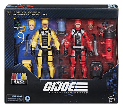 G.I. JOE DIVER VS. COBRA DIVER CLASSIFIED SERIES PACK 2 FIGURAS 15 CM HASBRO