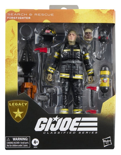 GI JOE CLASSIFIED SERIES LEGACY COLLECTION BOMBERO BÚSQUEDA Y RESCATE HASBRO