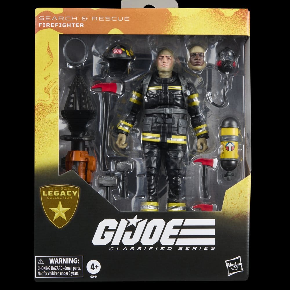 GI JOE CLASSIFIED SERIES LEGACY COLLECTION BOMBERO BÚSQUEDA Y RESCATE HASBRO