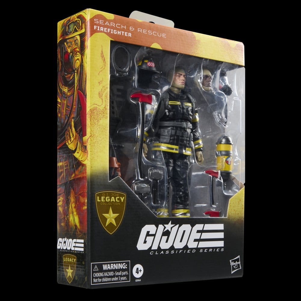 GI JOE CLASSIFIED SERIES LEGACY COLLECTION BOMBERO BÚSQUEDA Y RESCATE HASBRO