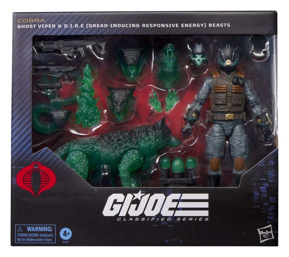 GHOST VIPER & D.I.R.E. BEASTS G.I. JOE CLASSIFIED SERIES #170 FIGURA 15 CM HASBRO