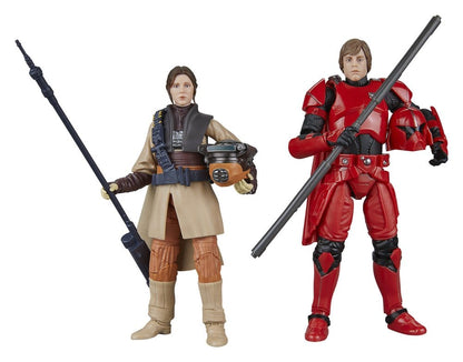 LUKE SKYWALKER IMPERIAL GUARD Y PRINCESS LEIA BOUSHH STAR WARS SHADOWS OF THE EMPIRE BLACK SERIES 15 CM HASBRO
