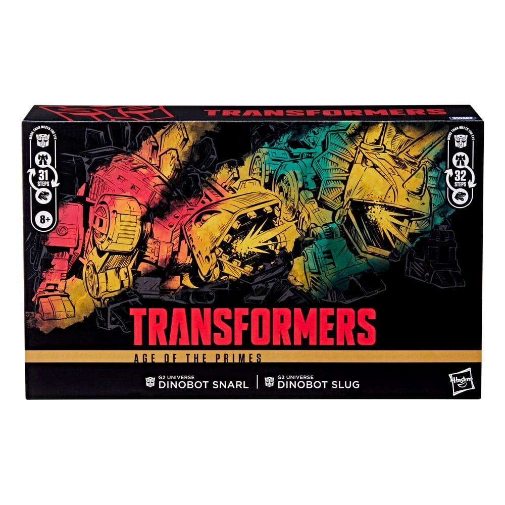 SNARL & SLUG TRANSFORMERS G2 UNIVERSE DINOBOTS AGE OF THE PRIMES PACK 2 FIGURAS 19 CM HASBRO