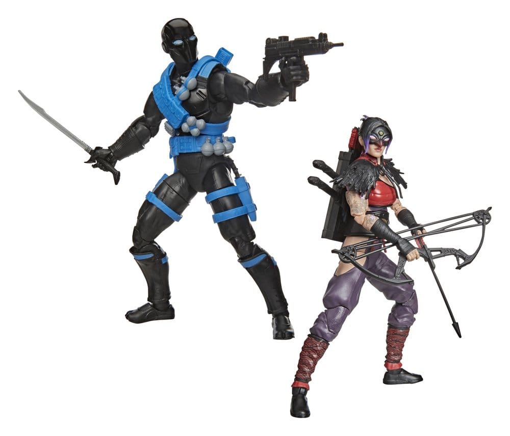 SNAKE EYES Y KIM «JINX» ARASHIKAGE NINJA FORCE CLASSIFIED SERIES PACK 2 FIGURAS 15 CM – G.I. JOE HASBRO