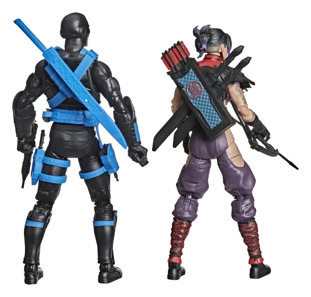 SNAKE EYES Y KIM «JINX» ARASHIKAGE NINJA FORCE CLASSIFIED SERIES PACK 2 FIGURAS 15 CM – G.I. JOE HASBRO
