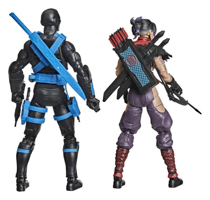 SNAKE EYES Y KIM «JINX» ARASHIKAGE NINJA FORCE CLASSIFIED SERIES PACK 2 FIGURAS 15 CM – G.I. JOE HASBRO
