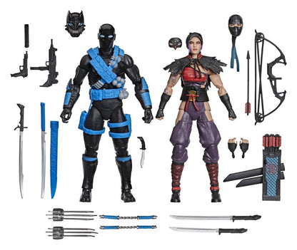 SNAKE EYES Y KIM «JINX» ARASHIKAGE NINJA FORCE CLASSIFIED SERIES PACK 2 FIGURAS 15 CM – G.I. JOE HASBRO
