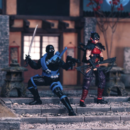 SNAKE EYES Y KIM «JINX» ARASHIKAGE NINJA FORCE CLASSIFIED SERIES PACK 2 FIGURAS 15 CM – G.I. JOE HASBRO