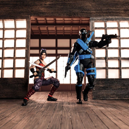 SNAKE EYES Y KIM «JINX» ARASHIKAGE NINJA FORCE CLASSIFIED SERIES PACK 2 FIGURAS 15 CM – G.I. JOE HASBRO