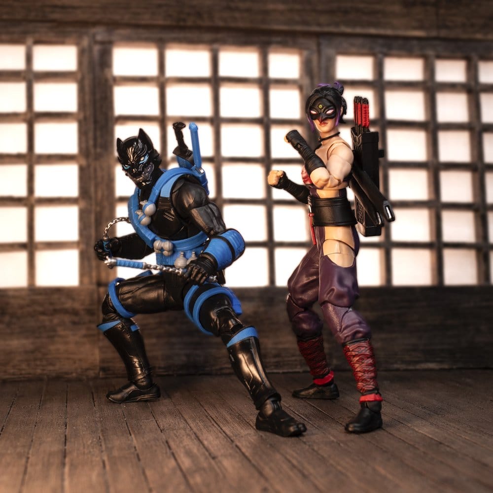 SNAKE EYES Y KIM «JINX» ARASHIKAGE NINJA FORCE CLASSIFIED SERIES PACK 2 FIGURAS 15 CM – G.I. JOE HASBRO