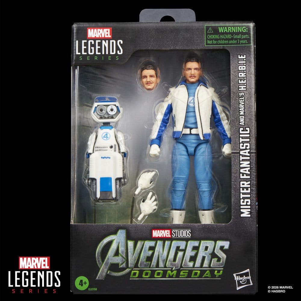 MISTER FANTASTIC Y H.E.R.B.I.E. AVENGERS DOOMSDAY MARVEL LEGENDS PACK 2 FIGURAS 15 CM HASBRO