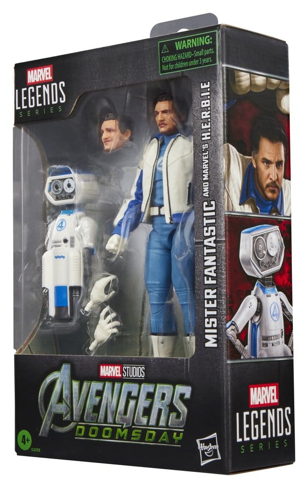 MISTER FANTASTIC Y H.E.R.B.I.E. AVENGERS DOOMSDAY MARVEL LEGENDS PACK 2 FIGURAS 15 CM HASBRO