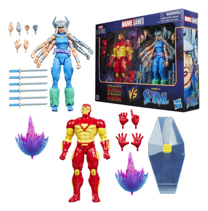IRON MAN & SPIRAL MARVEL LEGENDS PACK 2 FIGURAS 15 CM HASBRO