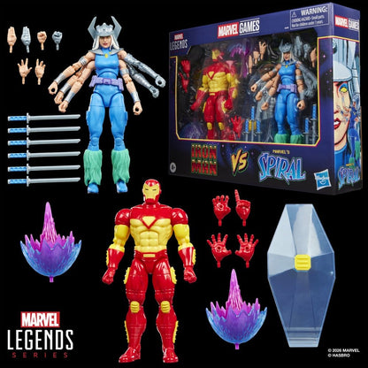 IRON MAN & SPIRAL MARVEL LEGENDS PACK 2 FIGURAS 15 CM HASBRO