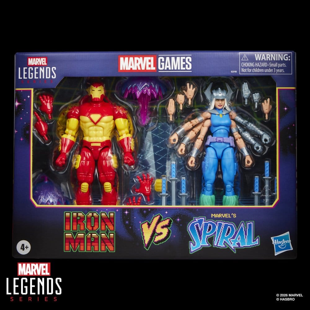 IRON MAN & SPIRAL MARVEL LEGENDS PACK 2 FIGURAS 15 CM HASBRO