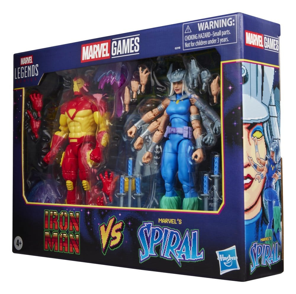 IRON MAN & SPIRAL MARVEL LEGENDS PACK 2 FIGURAS 15 CM HASBRO