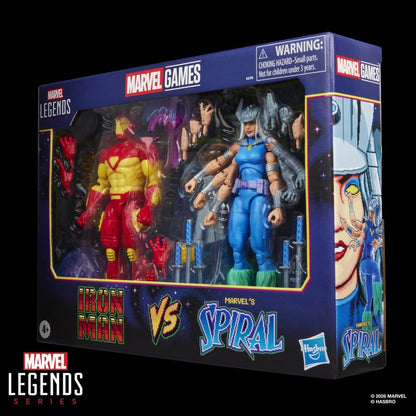 IRON MAN & SPIRAL MARVEL LEGENDS PACK 2 FIGURAS 15 CM HASBRO