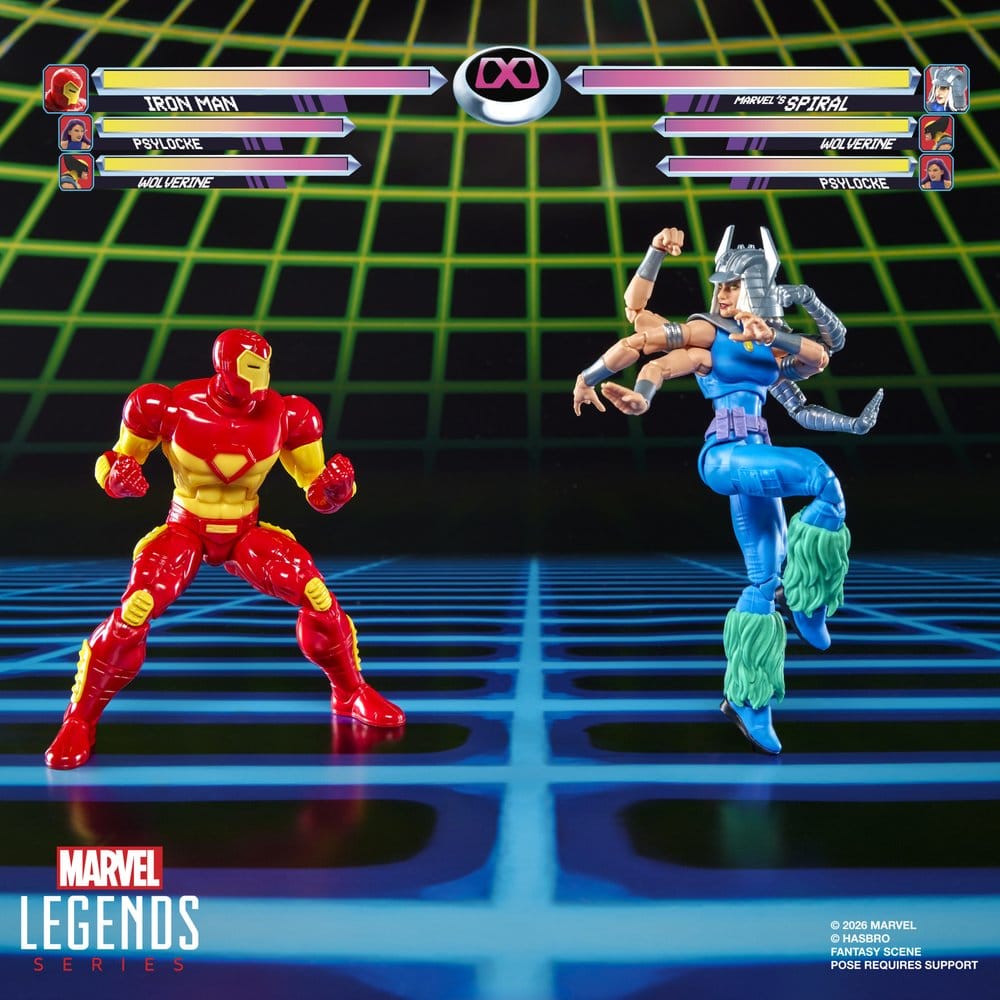 IRON MAN & SPIRAL MARVEL LEGENDS PACK 2 FIGURAS 15 CM HASBRO