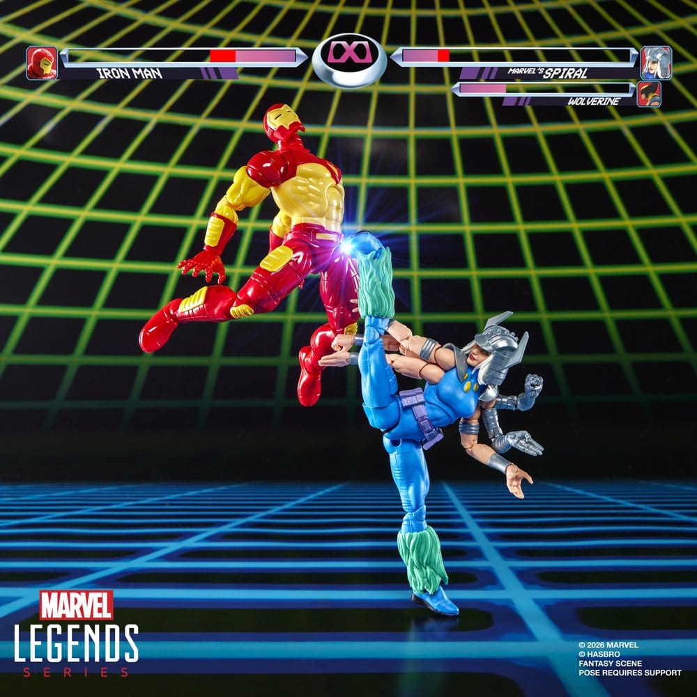 IRON MAN & SPIRAL MARVEL LEGENDS PACK 2 FIGURAS 15 CM HASBRO