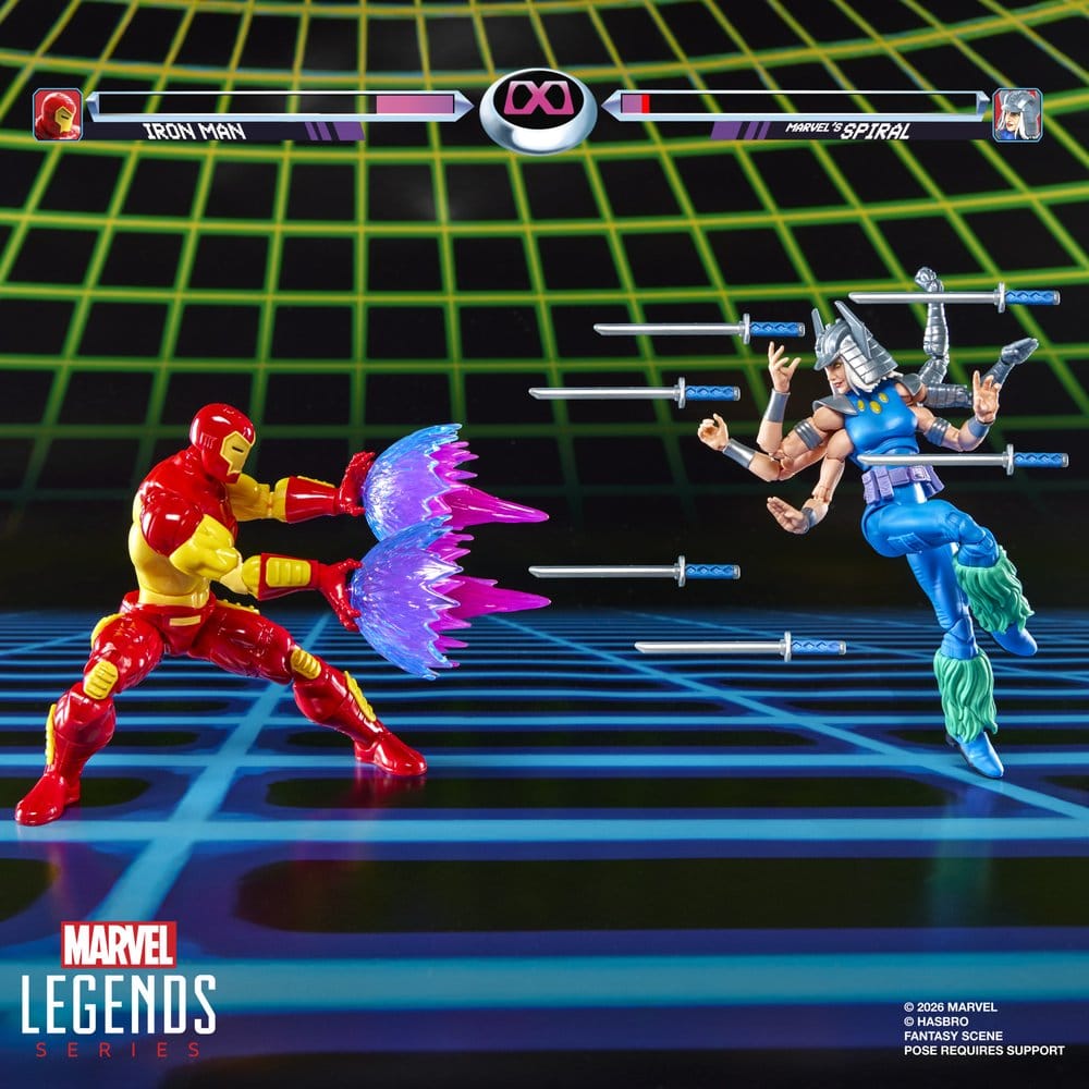 IRON MAN & SPIRAL MARVEL LEGENDS PACK 2 FIGURAS 15 CM HASBRO
