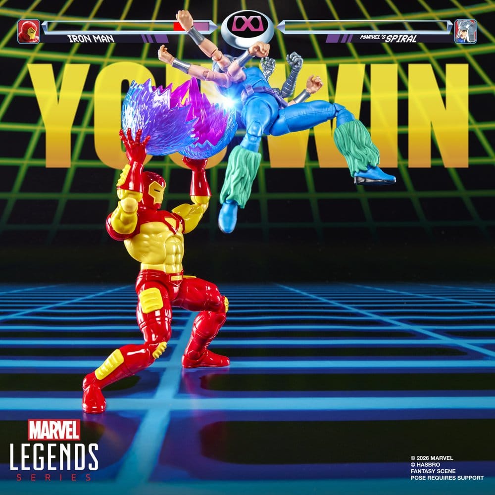 IRON MAN & SPIRAL MARVEL LEGENDS PACK 2 FIGURAS 15 CM HASBRO