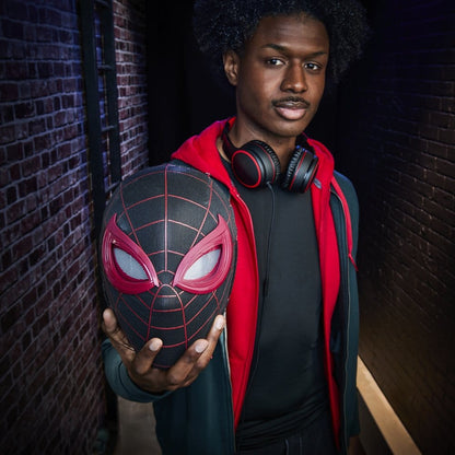 MILES MORALES SPIDER-MAN 2 MARVEL LEGENDS MÁSCARA ELECTRÓNICA EXPRESIVA 1/1 HASBRO