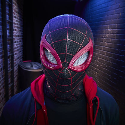 MILES MORALES SPIDER-MAN 2 MARVEL LEGENDS MÁSCARA ELECTRÓNICA EXPRESIVA 1/1 HASBRO