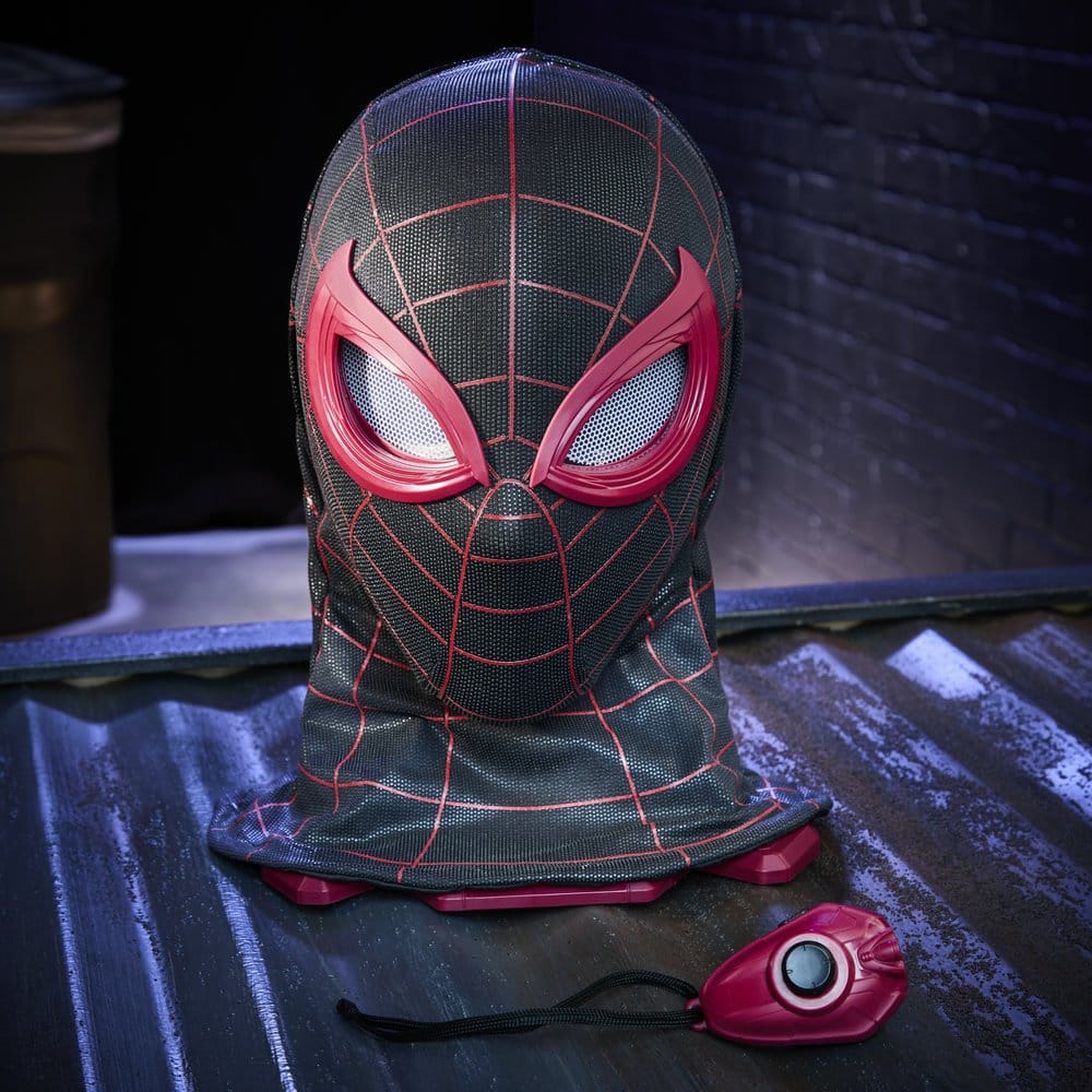 MILES MORALES SPIDER-MAN 2 MARVEL LEGENDS MÁSCARA ELECTRÓNICA EXPRESIVA 1/1 HASBRO