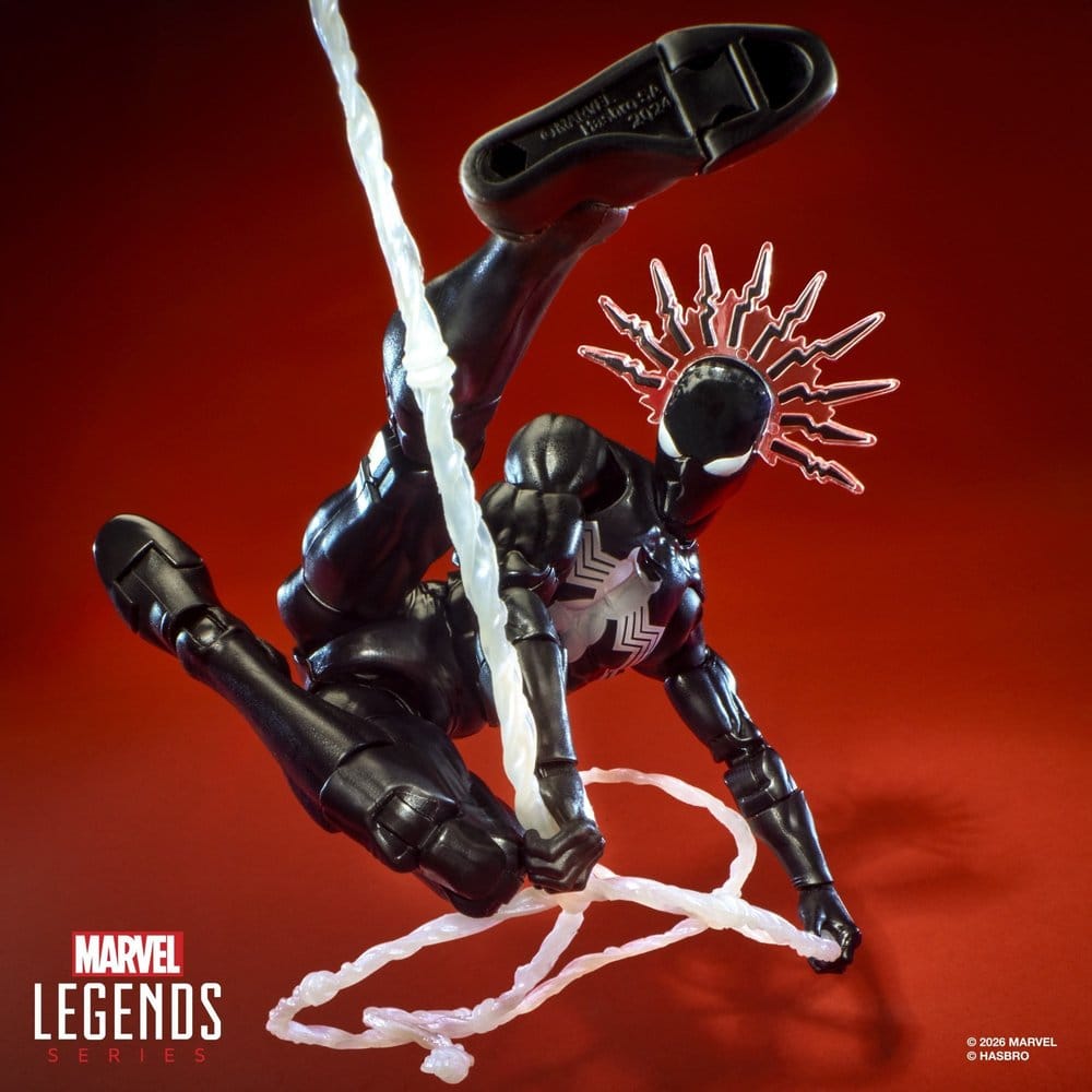 SYMBIOTE SPIDER-MAN MARVEL LEGENDS MAXIMUM SERIES FIGURA 15 CM HASBRO