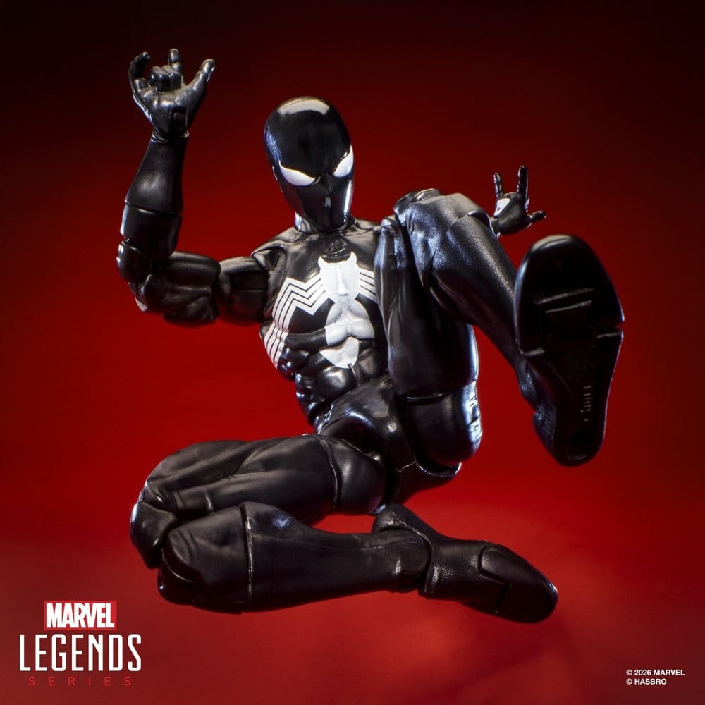 SYMBIOTE SPIDER-MAN MARVEL LEGENDS MAXIMUM SERIES FIGURA 15 CM HASBRO