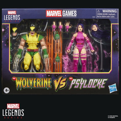WOLVERINE & PSYLOCKE MARVEL LEGENDS MARVEL GAMES PACK 2 FIGURAS 15 CM HASBRO