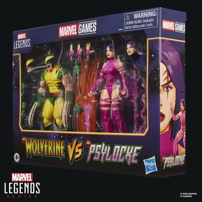 WOLVERINE & PSYLOCKE MARVEL LEGENDS MARVEL GAMES PACK 2 FIGURAS 15 CM HASBRO