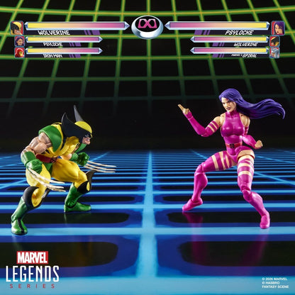 WOLVERINE & PSYLOCKE MARVEL LEGENDS MARVEL GAMES PACK 2 FIGURAS 15 CM HASBRO