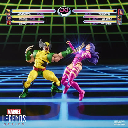 WOLVERINE & PSYLOCKE MARVEL LEGENDS MARVEL GAMES PACK 2 FIGURAS 15 CM HASBRO