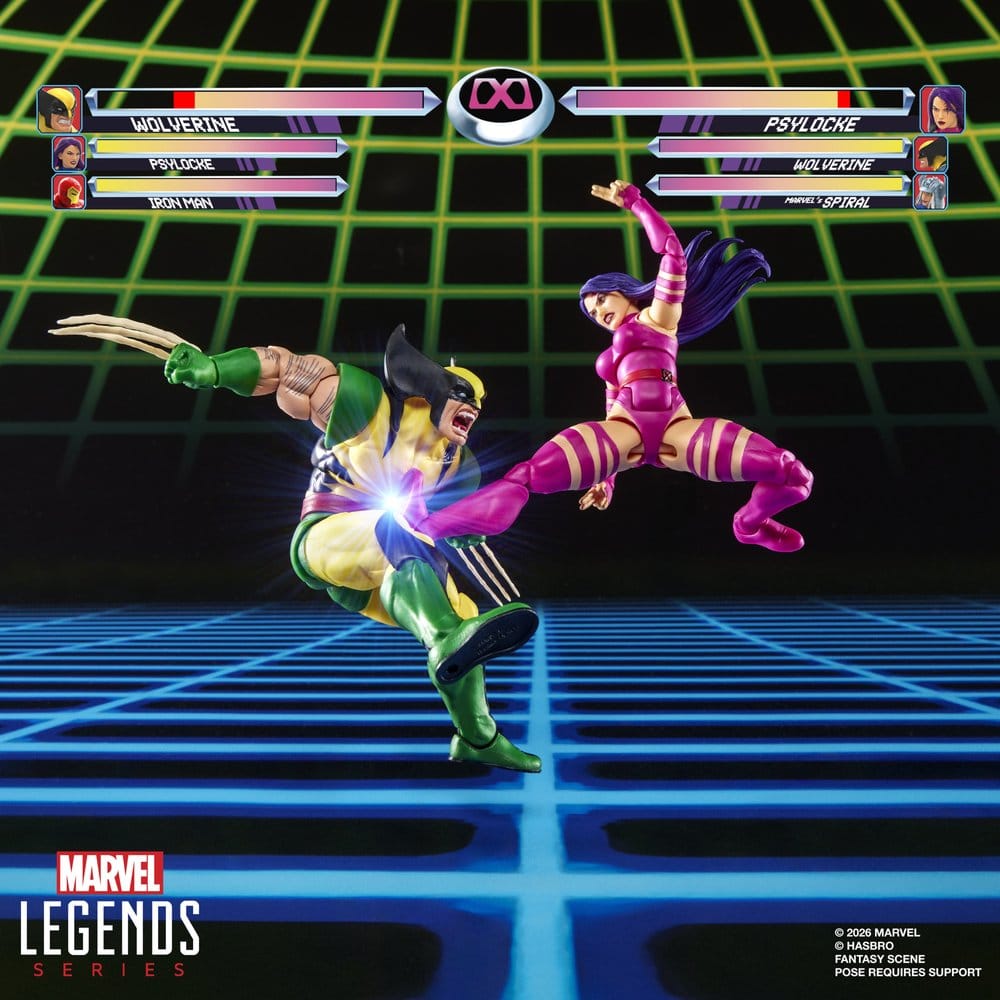 WOLVERINE & PSYLOCKE MARVEL LEGENDS MARVEL GAMES PACK 2 FIGURAS 15 CM HASBRO