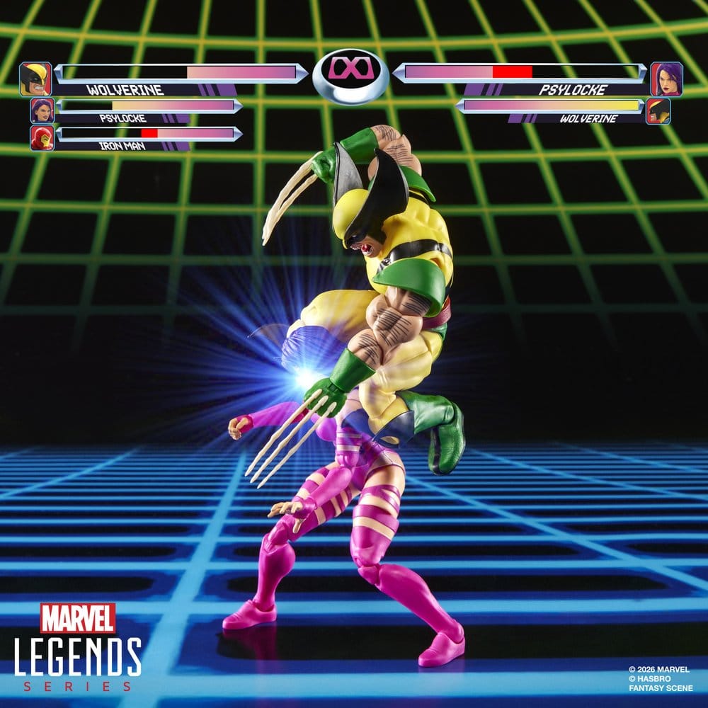 WOLVERINE & PSYLOCKE MARVEL LEGENDS MARVEL GAMES PACK 2 FIGURAS 15 CM HASBRO