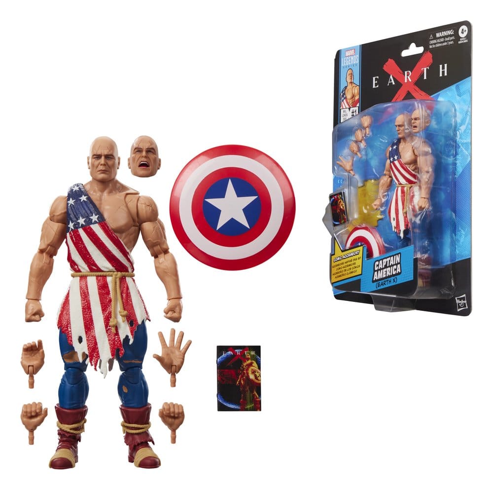 CAPTAIN AMERICA EARTH X MARVEL LEGENDS FIGURA 15 CM HASBRO