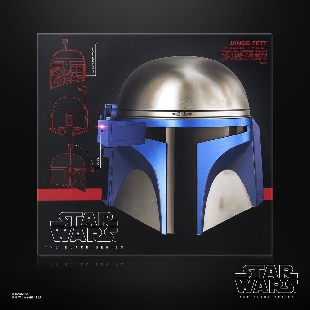 JANGO FETT STAR WARS EPISODIO II BLACK SERIES CASCO ELECTRÓNICO RÉPLICA 1/1 HASBRO