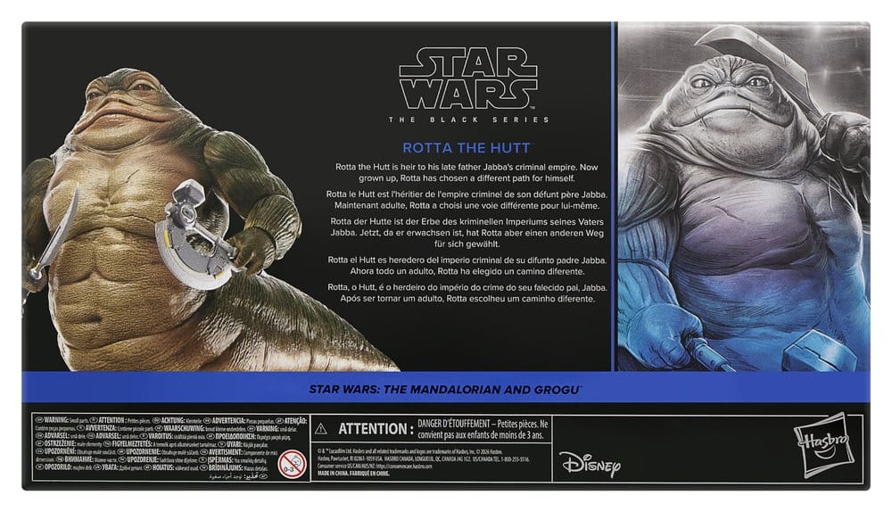 ROTTA THE HUTT STAR WARS THE MANDALORIAN AND GROGU BLACK SERIES 17 CM HASBRO