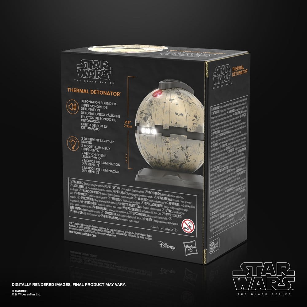 DETONADOR TÉRMICO STAR WARS EPISODIO VI BLACK SERIES RÉPLICA 1/1 ELECTRÓNICA HASBRO