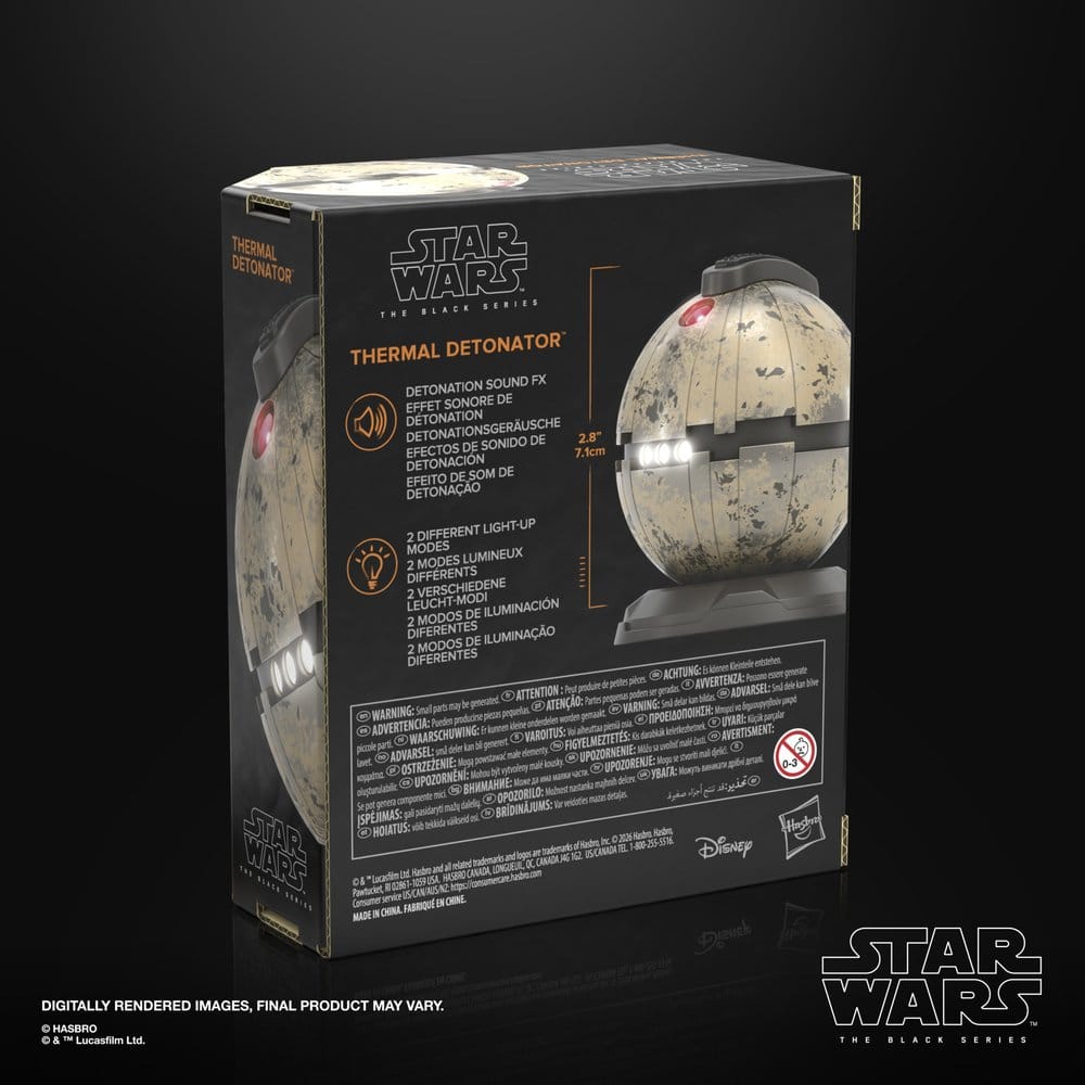DETONADOR TÉRMICO STAR WARS EPISODIO VI BLACK SERIES RÉPLICA 1/1 ELECTRÓNICA HASBRO