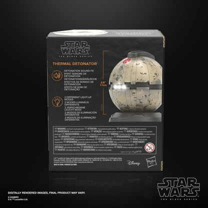 DETONADOR TÉRMICO STAR WARS EPISODIO VI BLACK SERIES RÉPLICA 1/1 ELECTRÓNICA HASBRO