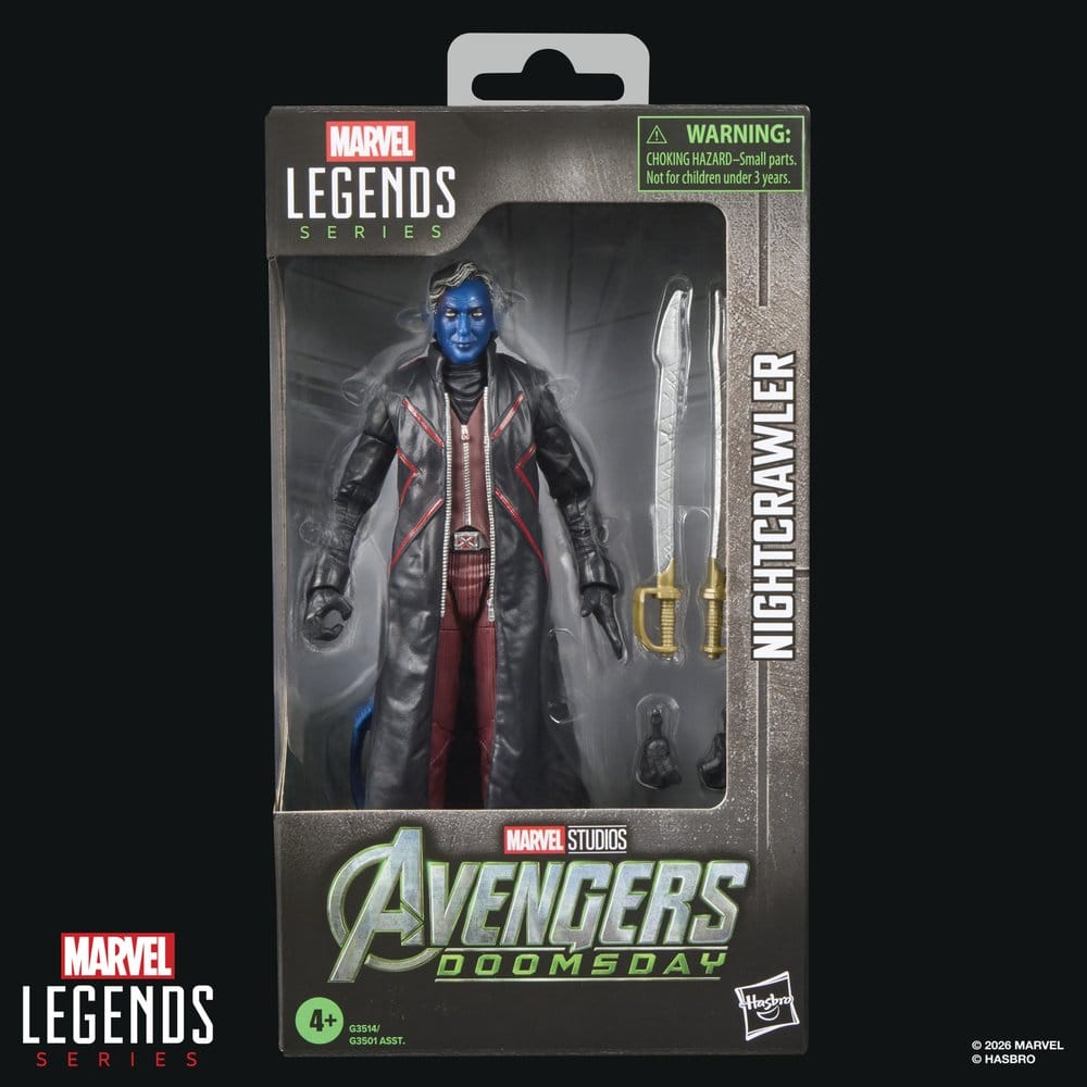 NIGHTCRAWLER AVENGERS DOOMSDAY MARVEL LEGENDS FIGURA 15 CM HASBRO