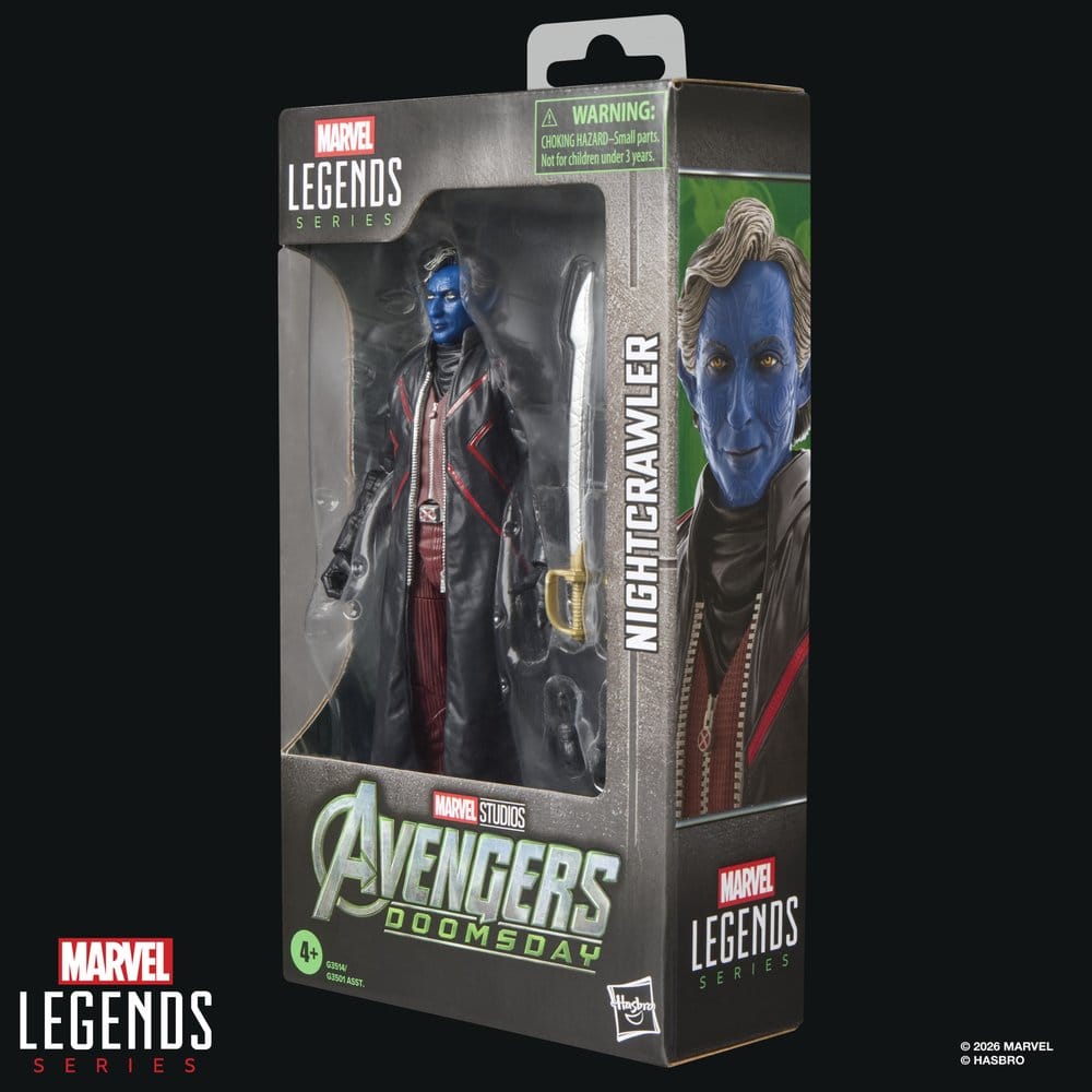 NIGHTCRAWLER AVENGERS DOOMSDAY MARVEL LEGENDS FIGURA 15 CM HASBRO